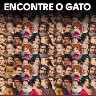 Encontre o Gato na Imagem das Pessoas