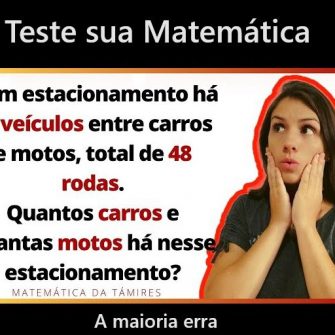 Num estacionamente tem 14 veiculos e 48 rodas