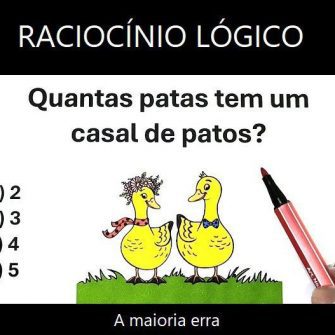Quantas patas tem um casal de patos