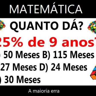 Matemática: Quanto da 25% de 9 Anos?