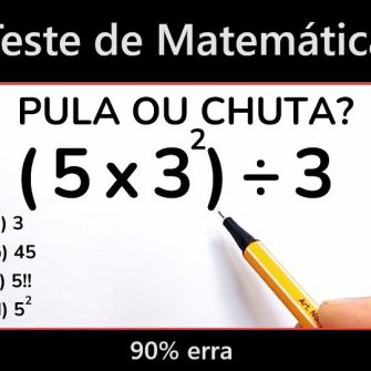 Teste de Matematica 5x3 1