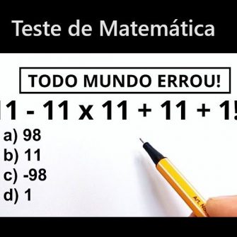 Todo Mundo Errou: 11-11×11+11+1!