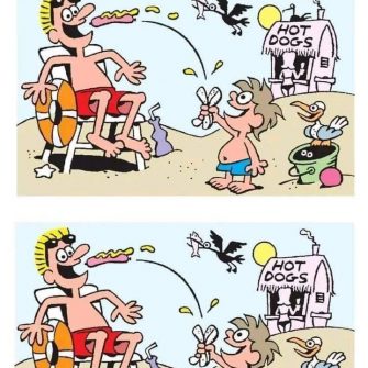 Ache as Diferenças: Hot Dogs na Praia