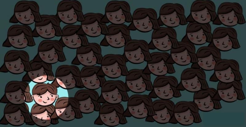 Teste de Visão: onde está o menino na imagem? Resposta Teste de Visão: onde está o menino na imagem?