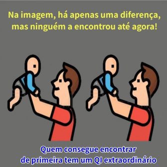 Desafio Visual: Ache o Erro na Imagem: O Pai e o Bebê