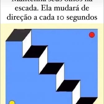 Qual lado da escada você viu primeiro? Descubra o que isso quer dizer