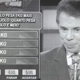 Um tijolo pesa 1kg mais meio tijolo, quanto pesa um tijolo e meio?