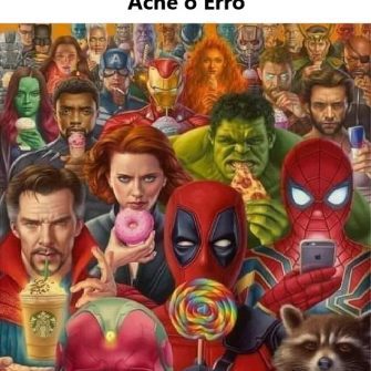 Desafio Ache o Erro: Os Super Heróis