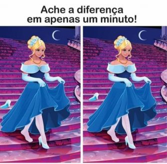 Desafio Visual Ache a Diferença: A Cinderela