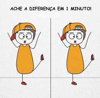 Desafio Visual Ache a Diferença em 1 Minuto o Menino de Boné