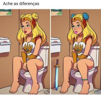 Desafio Visual Ache as Diferenças: A Heroína