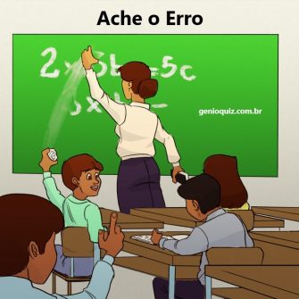 Desafio Visual Ache o Erro: A Sala de Aula