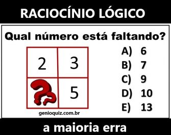 Desafio de Raciocínio Lógico: Qual número está faltando?