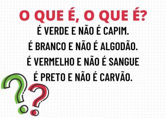 É verde e não é capim, é branco e não é algodão... veja a resposta