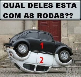 Desafio Visual Qual Fusca está com as Rodas?
