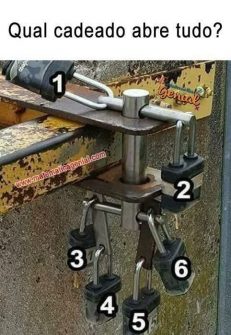 Qual Cadeado Abre Tudo?