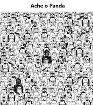 Ache o Panda Star Wars Desafio