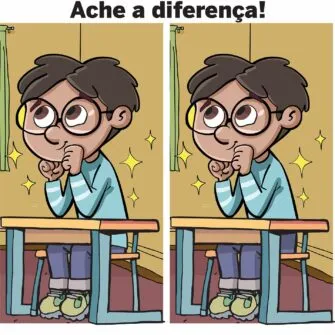 Ache as Diferenças: Menino na Sala de Aula