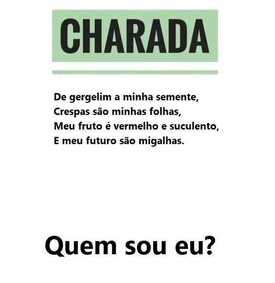 Charada: Folhas Crespas Charada: Folhas Crespas