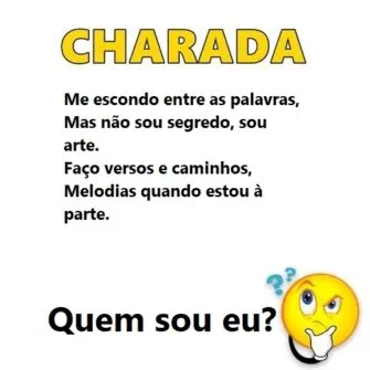Charada: Me escondo Entre as Palavras