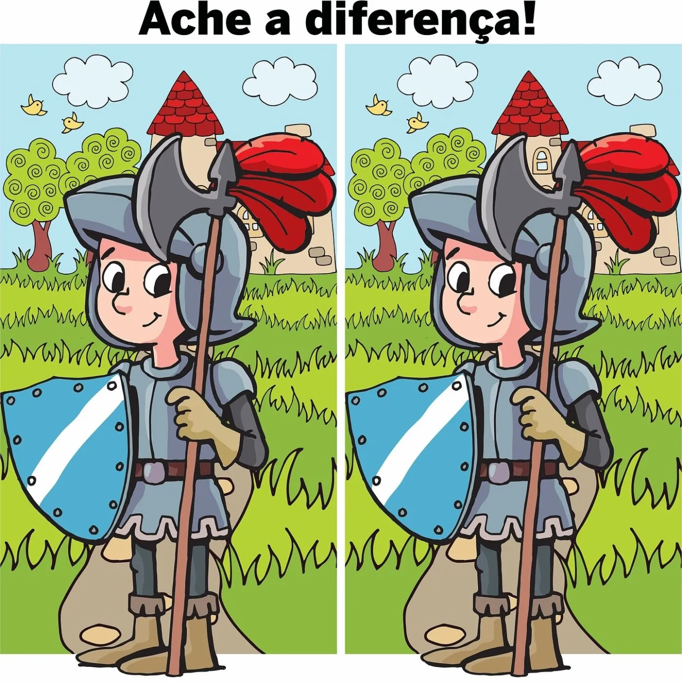 Ache a Diferença: Jovem Cavaleiro Ache a Diferença: Jovem Cavaleiro