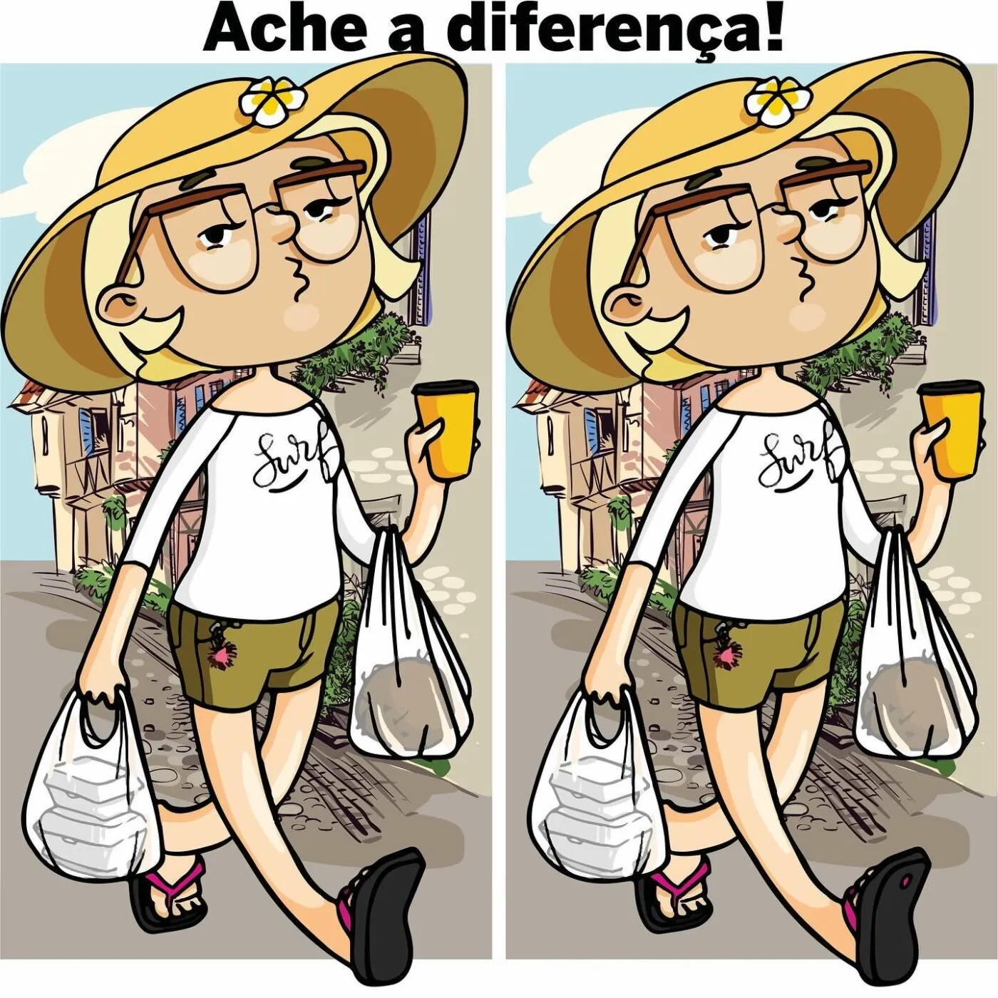 Ache a Diferença: Caminhada de Verão Ache a Diferença: Caminhada de Verão
