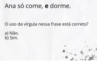Ana só come, e dorme.