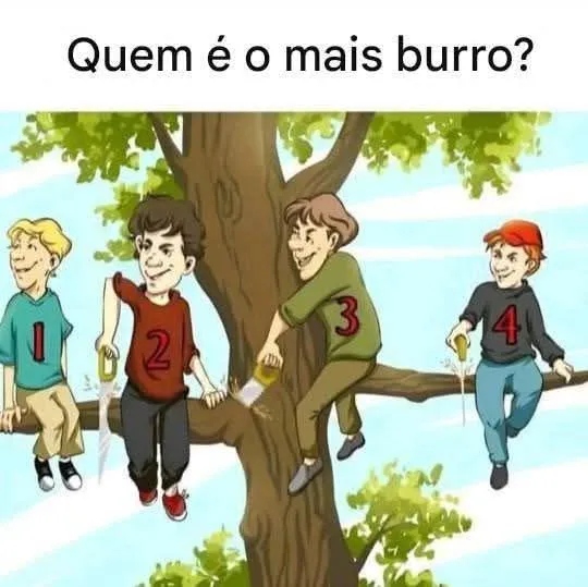 Quem é o mais burro? Veja a resposta Quem é o mais burro? Veja a resposta