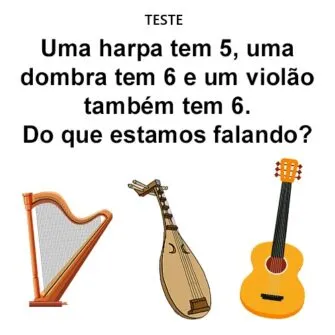 Uma harpa tem 5