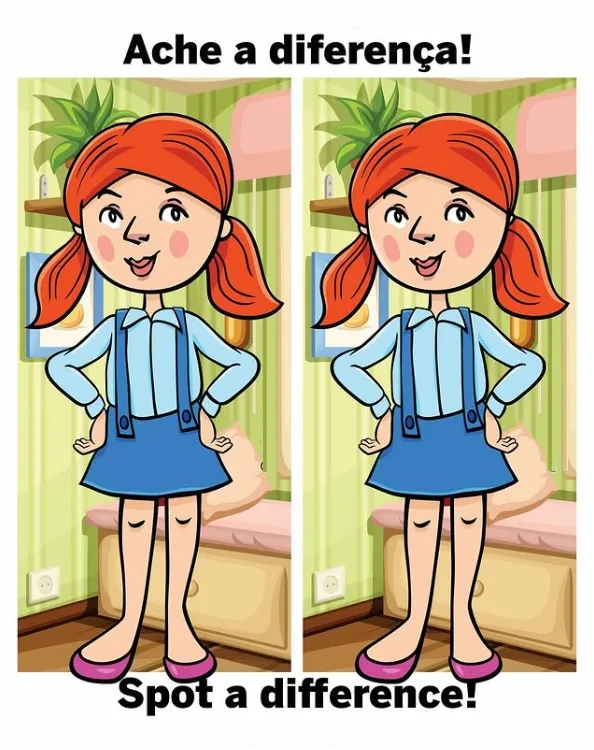 Ache as Diferenças: A Menina Ruiva na Sala de Estar