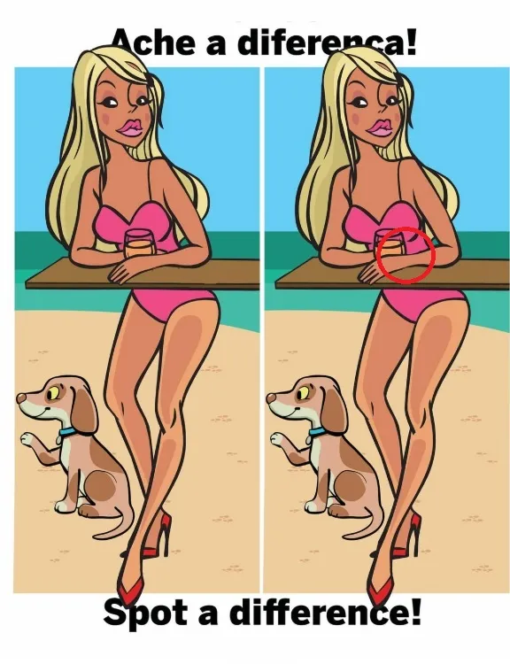 Ache as Diferenças: A Mulher na Praia