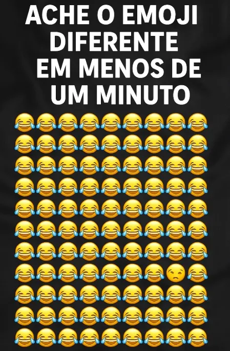 Ache o Emote Diferente: Desafio Relâmpago de 1 Minuto