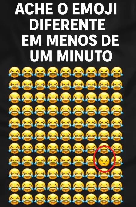 Ache o Emote Diferente: Desafio Relâmpago de 1 Minuto