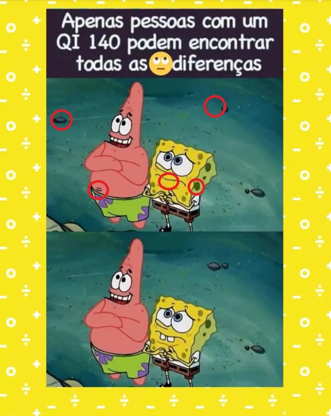 Apenas Pessoas com um QI 140 Podem Encontrar Todas as Diferenças