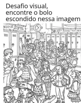 Desafio Visual: Ache o Bolo Escondido!