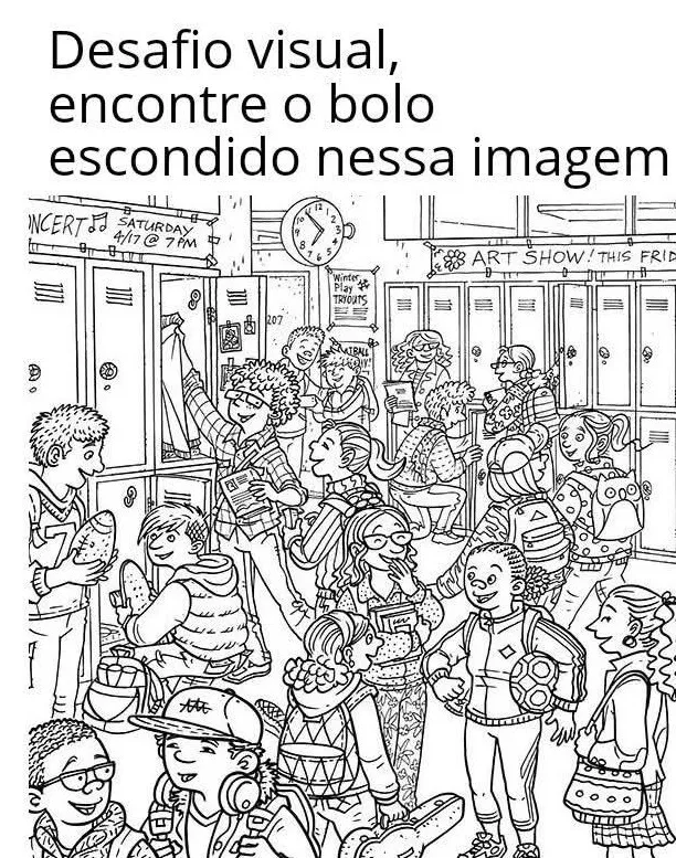 Desafio Visual: Ache o Bolo Escondido!