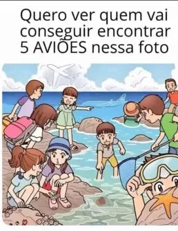 Encontre 5 Aviões na Foto