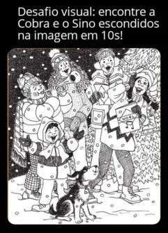 Encontre a Cobra e o Sino em 10 segundos!