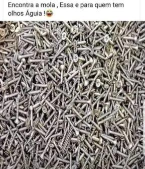 Encontre a Mola na imagem, a maioria não consegue