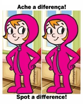 Ache a Diferença: A Menina de Pijama