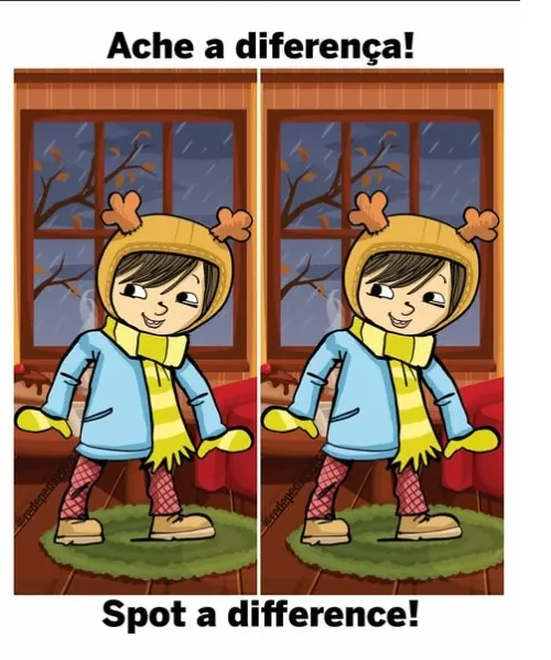 Ache a Diferença: A Menina da Chuva de Outono Ache a Diferença: A Menina da Chuva de Outono