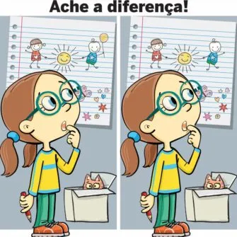 Ache a Diferença: A Menina e o Desenho Gigante
