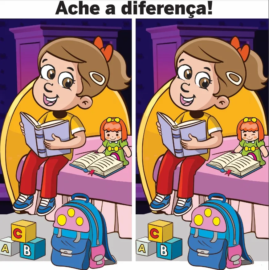 Ache a Diferença: A Menina Leitora Ache a Diferença: A Menina Leitora
