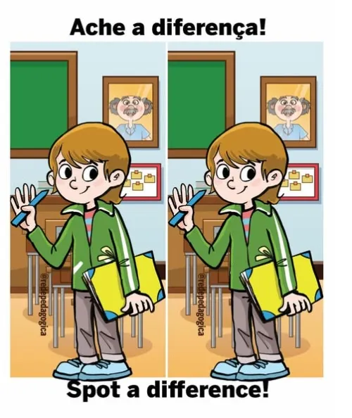 Ache a Diferença: O Menino da Jaqueta Verde Ache a Diferença: O Menino da Jaqueta Verde