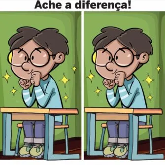 Ache a Diferença: O Menino Estudioso na Sala de Aula