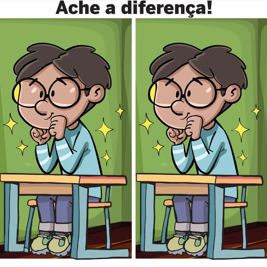 Ache a Diferença: O Menino Estudioso na Sala de Aula Ache a Diferença: O Menino Estudioso na Sala de Aula