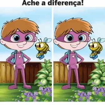 Ache a Diferença: O Menino Super-Herói e a Abelha Simpática