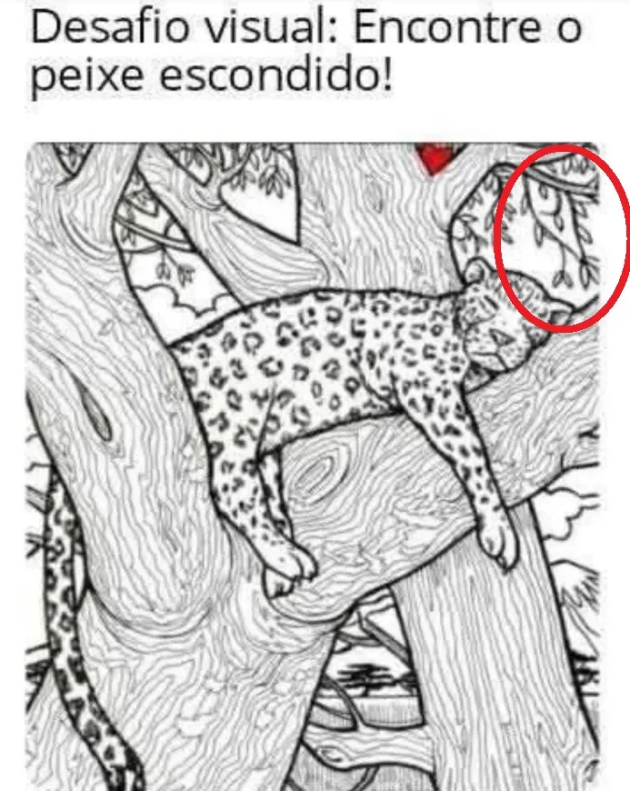 Teste Visual: Encontre o Peixe Escondido