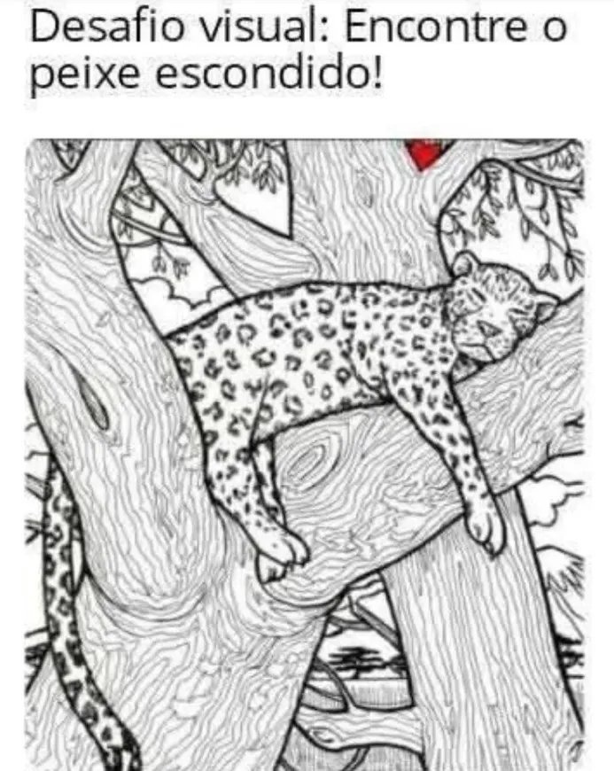 Teste Visual: Encontre o Peixe Escondido