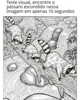 Teste Visual: Encontre o pássaro escondido na imagem em 10 segundos!